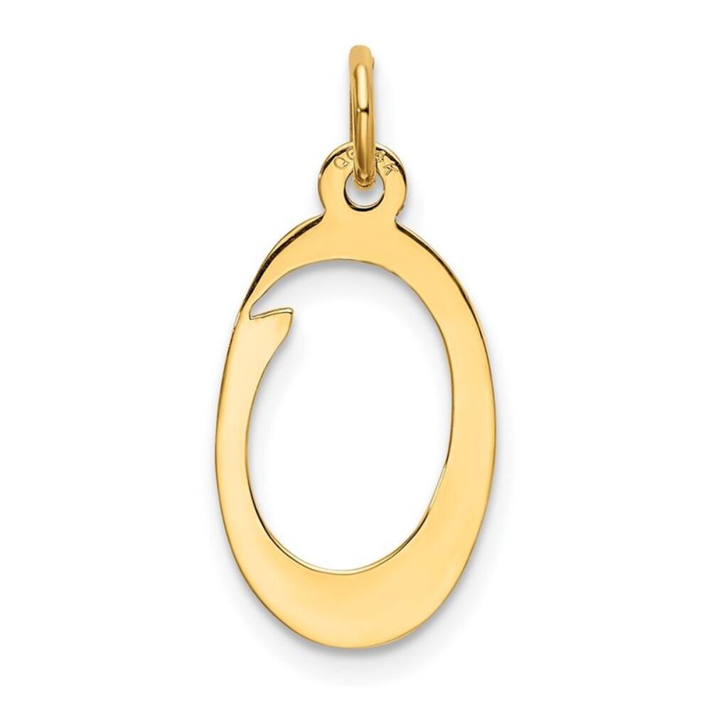 Kazi Luxury 14k Yellow Gold Script Letter O Initi… - image 3
